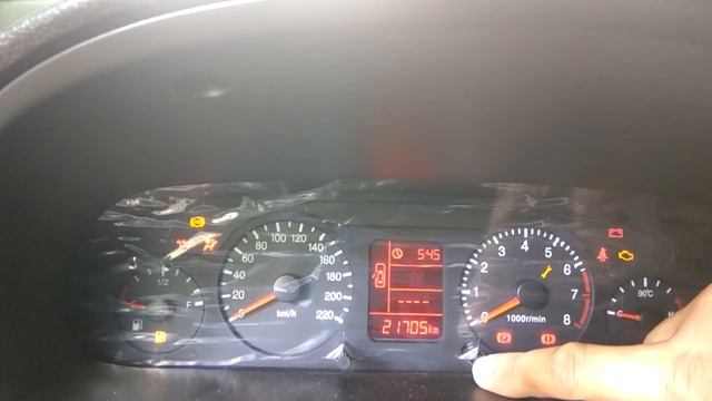 Заз форза или чери бонус А13 убираем горящий гаечный ключ с приборной панели в районе тахометра. смотреть онлайн