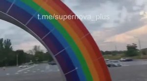 Запорожье, момент прилета крылатых ракет по гостинице с наёмниками.