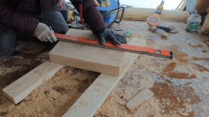 Обсада или окосячка в срубе своими руками #баня #окно #окосячка #деревообработка