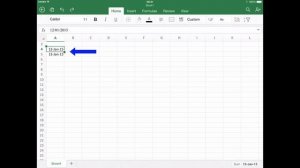 How to Autofill in Excel for iPad