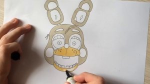 ♥ How to draw Toy Springtrap from FNAF - Drawing tutorial