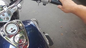 Honda Shadow 750 стоковый выхлоп