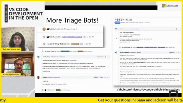 LIVE ?: Ask the Expert: VS Code: Development in the Open