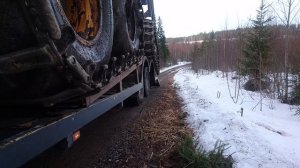 Sisu Cummins L10 Loaded With Ponsse Elk EPIC FAIL Trying To Climb Hill