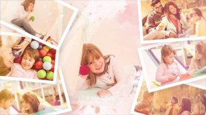 Акварельное фотослайд-шоу на день рождения Birthday Watercolor Photo Slideshow