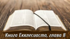 Книга Екклесиаст, 8 глава | Библия на каждый день| Слушать Библию | Екклесиаст 8 глава | День 44