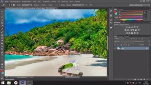 Как убрать лишние объекты с картинки в PHOTOSHOP?