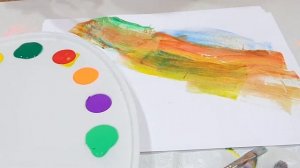 craft and play with gouache paints- make colors play for kids