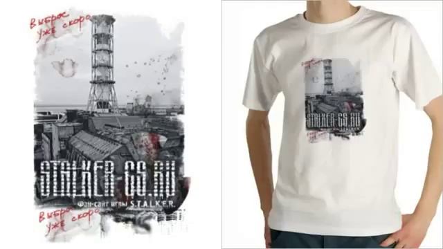Футболка Stalker CS на заказ купить майку с надписями смотреть онлайн