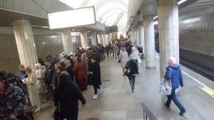 МЕТРО НОВОСИБИРСКА/ОБЗОР СТ.СИБИРСКАЯ-ПЕШЕХОДНЫЙ ПЕРЕХОД ОТ СТ.КРАСНЫЙ ПРОСПЕКТ/МОЗАИКА/БУДНИ ЧАСПИ