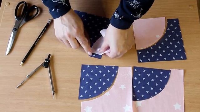 Пэчворк - блок "Пьяная дорожка". Лоскутное шитье по кривой