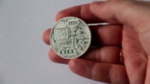 Обзор сувенирной монеты Биткоин с Алиэкспресс - skustore.ru