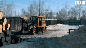 ОТЗЫВ О РАБОТЕ ФРОНТАЛЬНОГО ПОГРУЗЧИКА REDSTAR 150 (С ЛЕСОЗАХВАТОМ) ОТ СЕРГЕЯ ИЗ г.ЗЕЯ..mp4