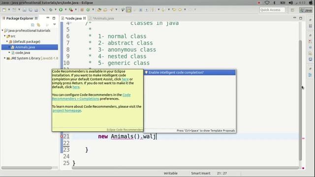 classes in java (anonymous objects) part 3