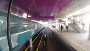 От Автозаводской до Коломенской. Открытый участок летним днем