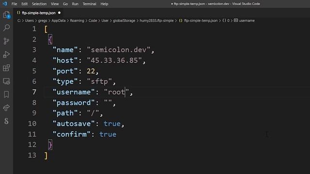 VSCode FTP Simple Extension / How to edit remote files in Visual Studio Code