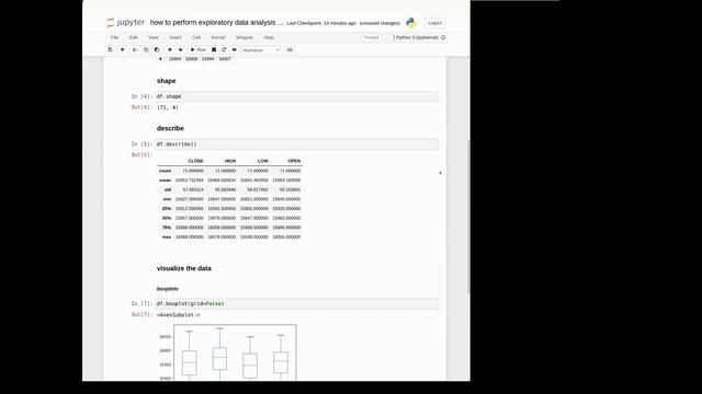How to perform exploratory data analysis - Python micro video смотреть онлайн
