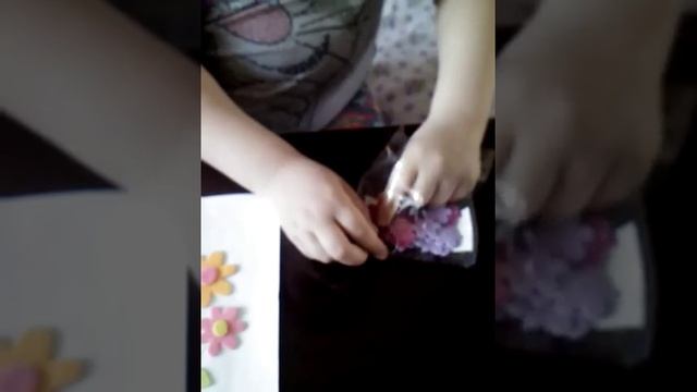 Красивая аппликация! Очень просто!