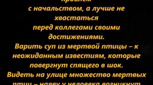 К чему снится мертвая птица