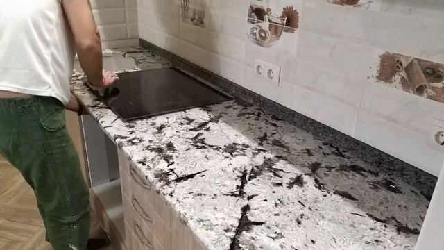 Примеры столешниц из натурального камня. Столешницы от RIVER STONE.