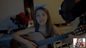 Бы-бы-бы-бы  в лесу выросли грибы. Один аккорд на гитаре - A. Ирина Ромашка