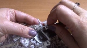 Вязание коврика на резиновой основе Часть 5 из 6