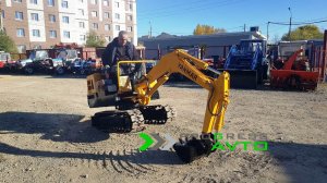 Экскаватор YANMAR YB121U глубина копания 2 метра бу из Японии купить в Благовещенске краткий обзор