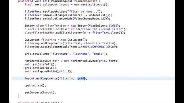 Vaadin tutorial: Creating a form using plain Java смотреть онлайн