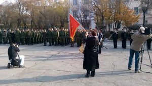 Прощание со знаменем в/ч 25151 (51 УОПП ТОФ).mp4