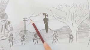 Drawing another Secret4Studio Siren Head Scene! [18]