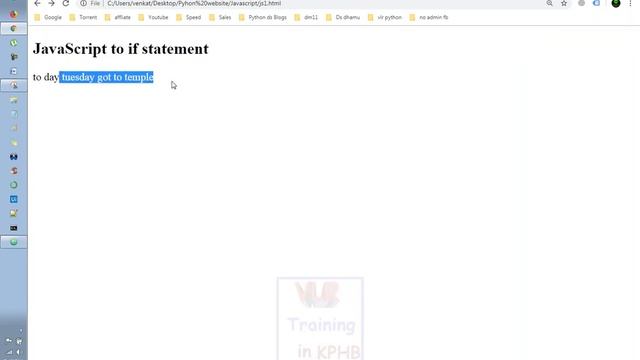 Switch Statements In JavaScript Training Videos In Telugu 47 I JavaScript Tutorials I Classes