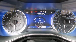 2015 Chrysler 200 gauge settings and console