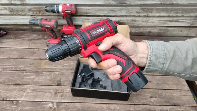 Дрель шуруповерт VVOSAI WS-3012 Drill screwdriver смотреть онлайн