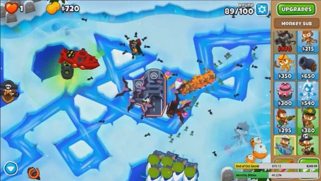 Is It Possible To Beat CHIMPS With Only Water Towers? (Bloons TD 6) смотреть онлайн