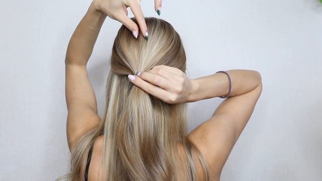 ПРОСТОЙ СПОСОБ КРАСИВО УБРАТЬ ВОЛОСЫ ОТ ЛИЦА ЗА 2 МИНУТЫ | HOW TO: EASY 2 MINUTES HALF UP HALF DOWN смотреть онлайн