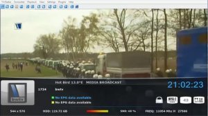 testing channel PowerVu bwtv hot bird with DVBViewer 5.3.2