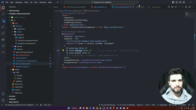 Angular Dynamic Form Validation  (@ngx-validate/core)