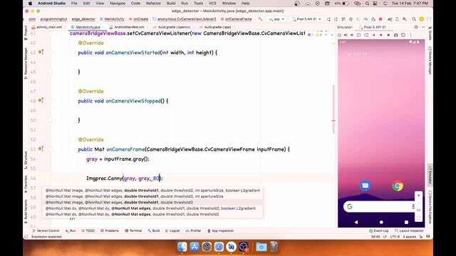 #6 | edge detection | java | image processing android | opencv android studio