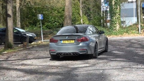 BMW M4 F82 with Akrapovic Titanium Exhaust - LOUD Revs, Powerslides, Accelerations, Crackles!!