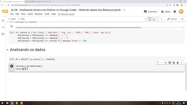 ANÁLISE DE EMPRESAS COM PYTHON | Classificando empresas da bolsa segundo a Magic Formula | #8 смотреть онлайн