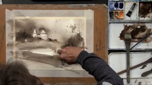 Сельский пейзаж акварелью. Ассоциативная живопись с художником Ильей Ибряевым