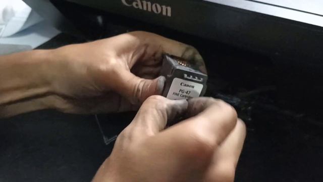 Cara Cek Printer Canon E410 ganti cartridge infus | hasil print bergaris putus-putus