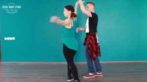 Сальса. Вводный курс. Урок 4. Поворот из кубинского шага