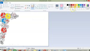 Создание поздравительной открытки в графическом редакторе Paint