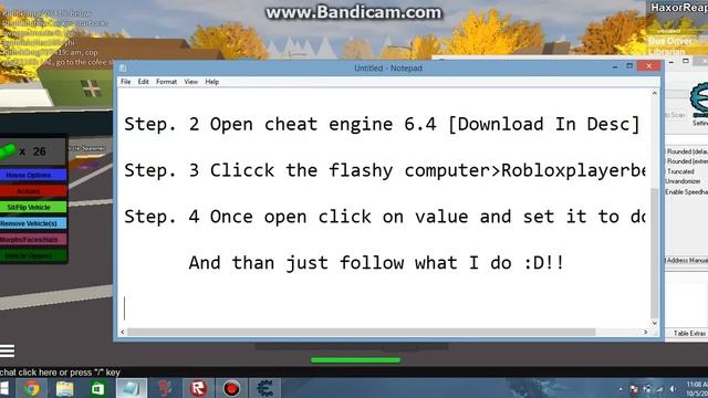 Roblox: Money Hack [Cheat engine 6.4] 2014
