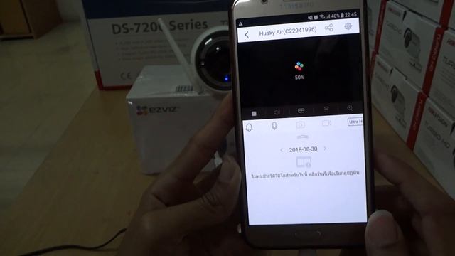 รีวิว EZVIZ C3W ดู Online ผ่าน app смотреть онлайн