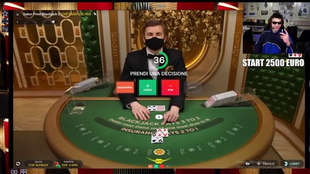 IL GABBRONE SBANCA AL BLACKJACK E VINCE €11.000!! w/Tudor смотреть онлайн