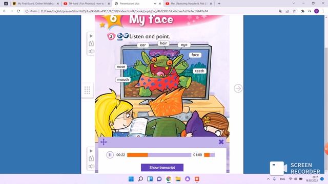 My Face, Kid's Box 1, Unit 6