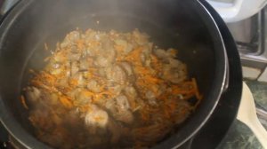 ГРЕЧКА С КУРИНЫМИ ЖЕЛУДКАМИ/МУЛЬТИВАРКА