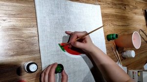 Роспись шоппера для начинающих. Рисуем на рогожке акрилом
